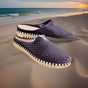 Ilse Jacobsen Tulip 139 Navy Blue Slip-on  Mule Shoes Women EU 39  US 8.5 / 9